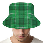 Saint Patrick's Day Tartan Print Bucket Hat