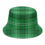 Saint Patrick's Day Tartan Print Bucket Hat