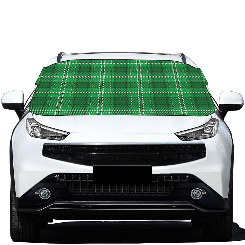 Saint Patrick's Day Tartan Print Car Windshield Snow Cover