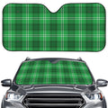 Saint Patrick's Day Tartan Print Car Windshield Sun Shade