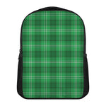 Saint Patrick's Day Tartan Print Casual Backpack