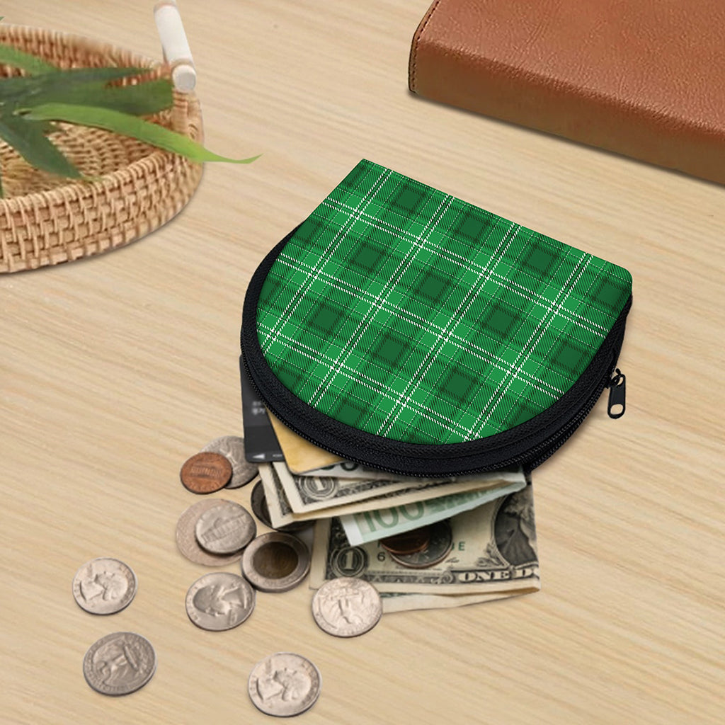Saint Patrick's Day Tartan Print Coin Purse
