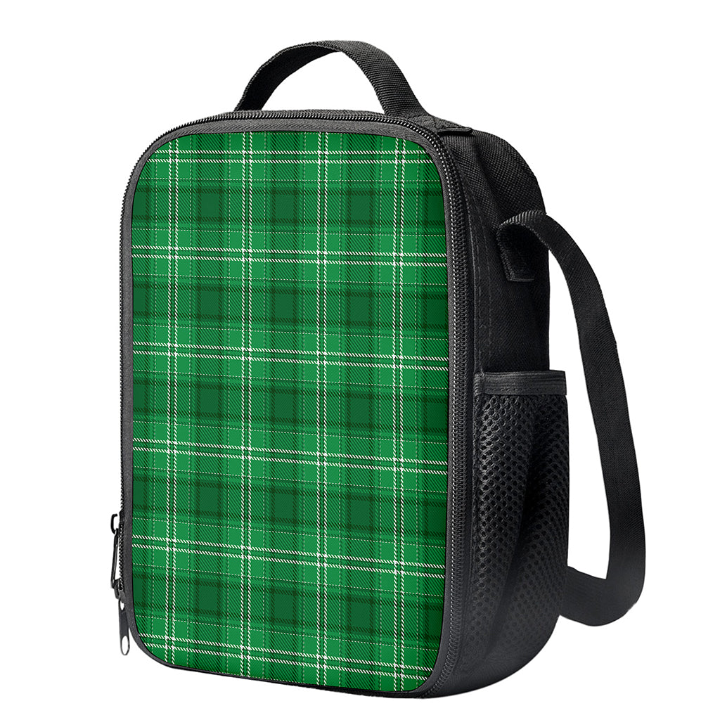 Saint Patrick's Day Tartan Print Crossbody Lunch Bag
