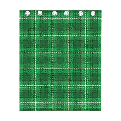 Saint Patrick's Day Tartan Print Curtain
