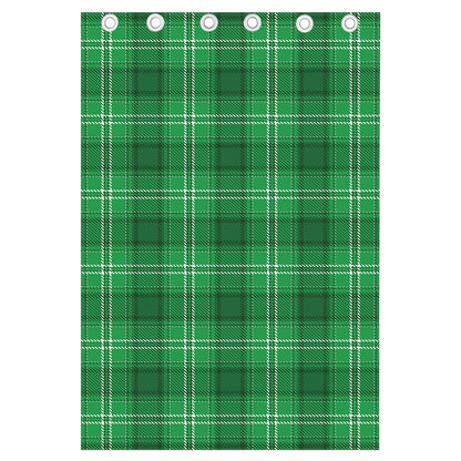 Saint Patrick's Day Tartan Print Curtain