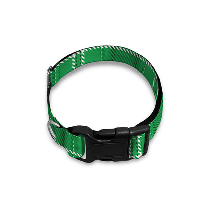 Saint Patrick's Day Tartan Print Dog Collar