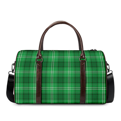 Saint Patrick's Day Tartan Print Duffle Bag