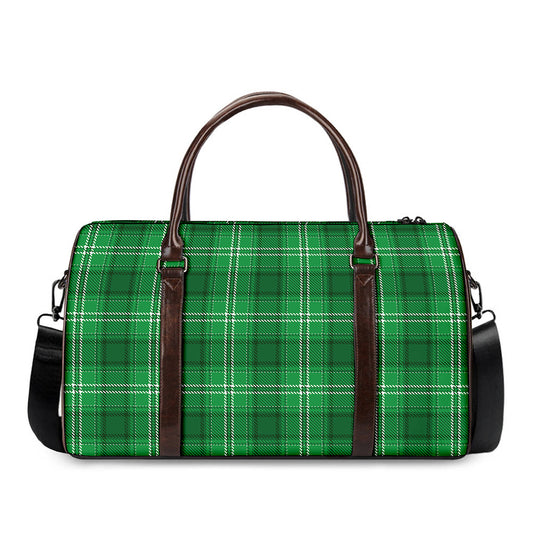Saint Patrick's Day Tartan Print Duffle Bag