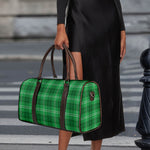 Saint Patrick's Day Tartan Print Duffle Bag