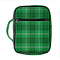 Saint Patrick's Day Tartan Print Front Pocket Bible Bag