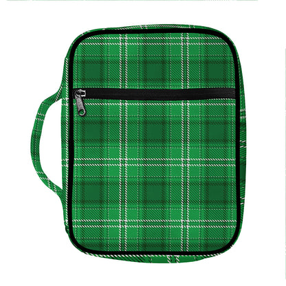 Saint Patrick's Day Tartan Print Front Pocket Bible Bag