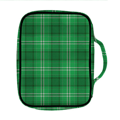 Saint Patrick's Day Tartan Print Front Pocket Bible Bag