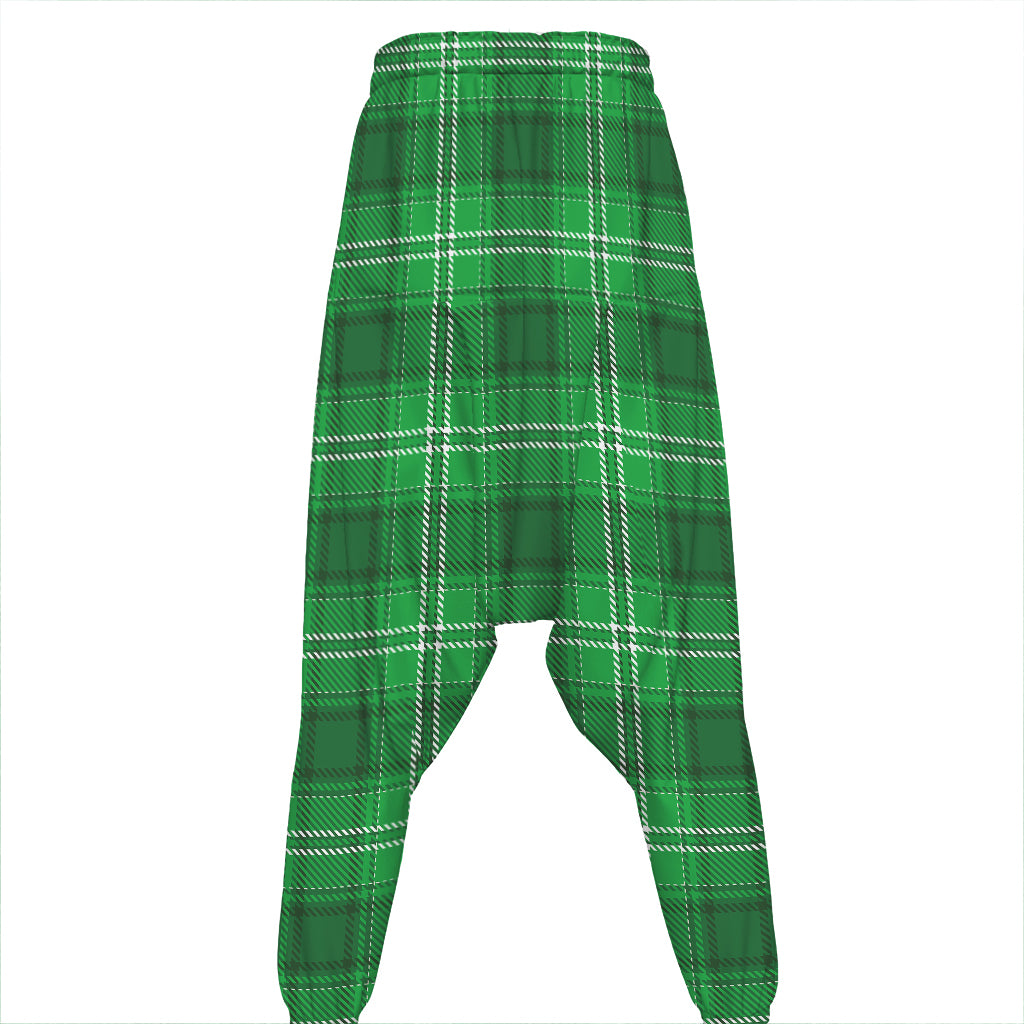 Saint Patrick's Day Tartan Print Hammer Pants