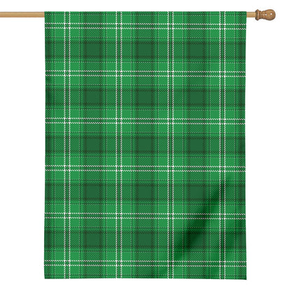 Saint Patrick's Day Tartan Print House Flag