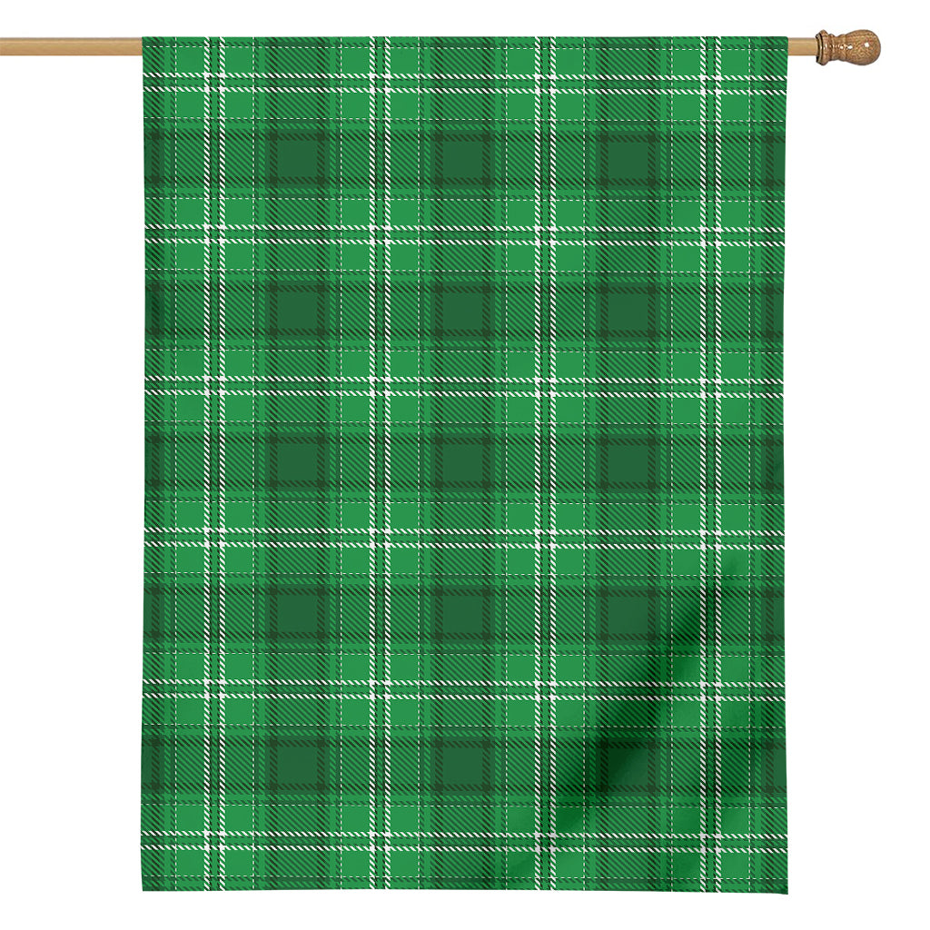 Saint Patrick's Day Tartan Print House Flag