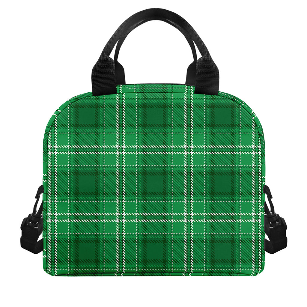 Saint Patrick's Day Tartan Print Insulated Lunch Bag