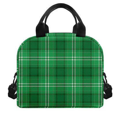 Saint Patrick's Day Tartan Print Insulated Lunch Bag