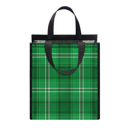 Saint Patrick's Day Tartan Print Insulated Lunch Tote
