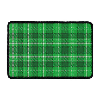 Saint Patrick's Day Tartan Print Kitchen Mat