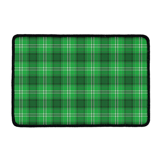 Saint Patrick's Day Tartan Print Kitchen Mat