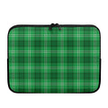 Saint Patrick's Day Tartan Print Laptop Sleeve