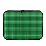 Saint Patrick's Day Tartan Print Laptop Sleeve