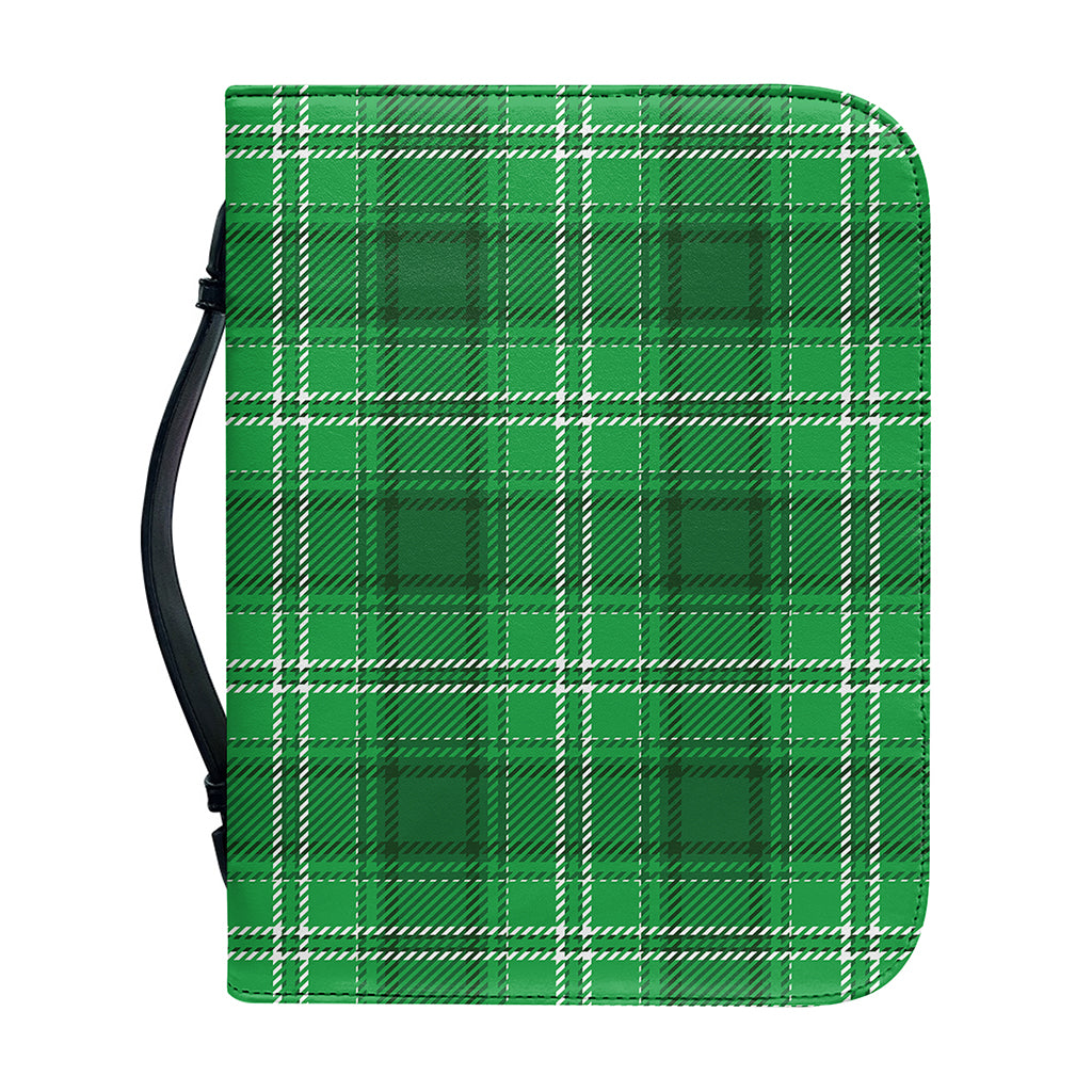 Saint Patrick's Day Tartan Print Leather Bible Cover