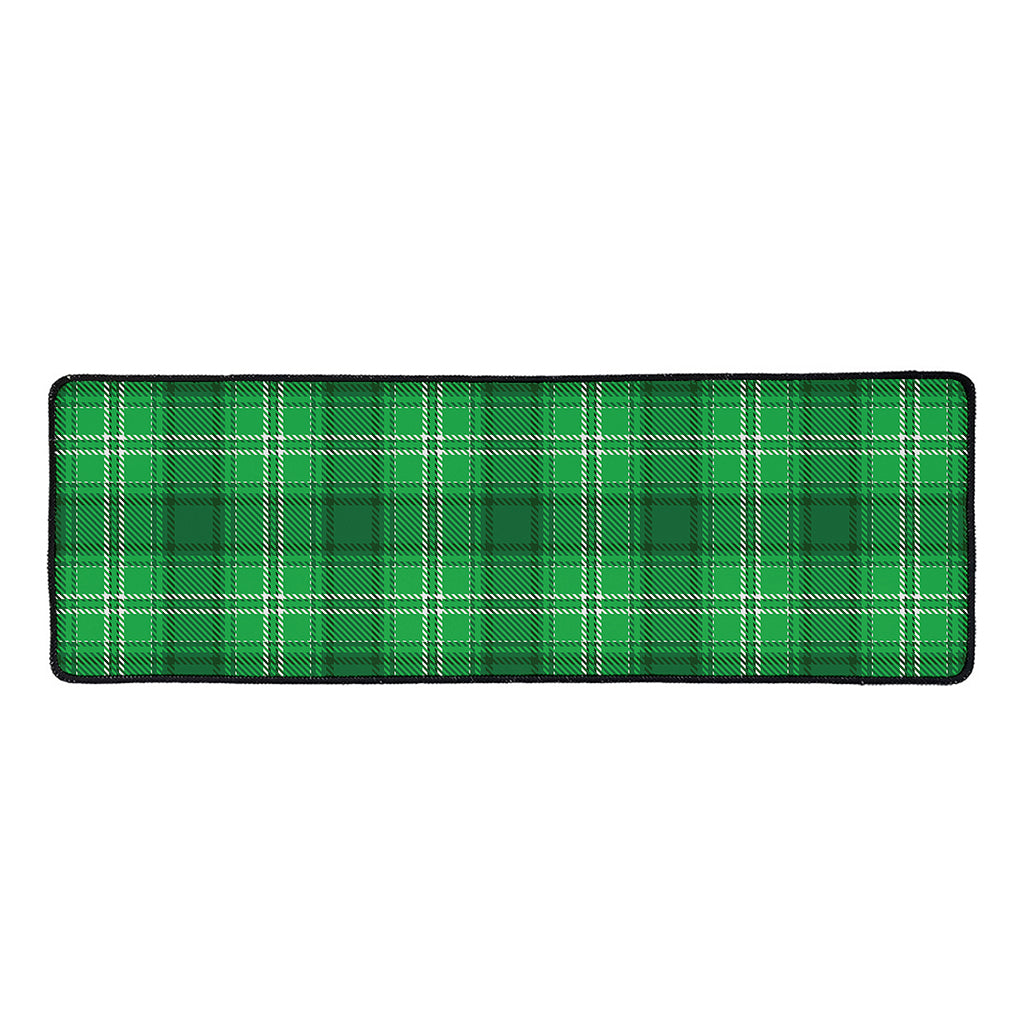Saint Patrick's Day Tartan Print Long Kitchen Mat