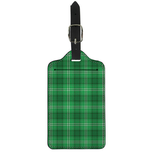 Saint Patrick's Day Tartan Print Luggage Tag