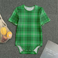 Saint Patrick's Day Tartan Print Men's Bodysuit