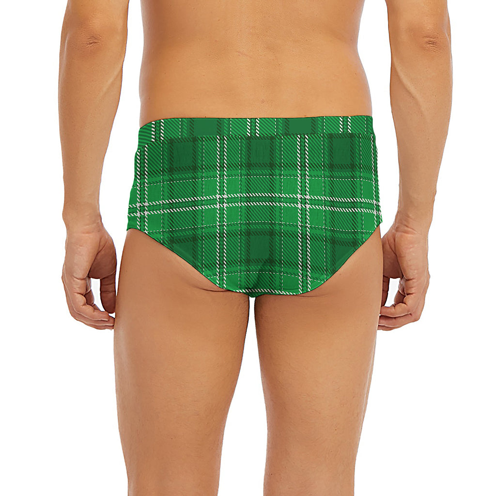Saint Patrick's Day Tartan Print Men's Briefs