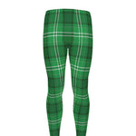 Saint Patrick's Day Tartan Print Men's leggings