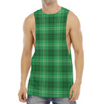 Saint Patrick's Day Tartan Print Men's Muscle Tank Top
