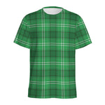 Saint Patrick's Day Tartan Print Men's Sports T-Shirt