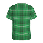 Saint Patrick's Day Tartan Print Men's Sports T-Shirt