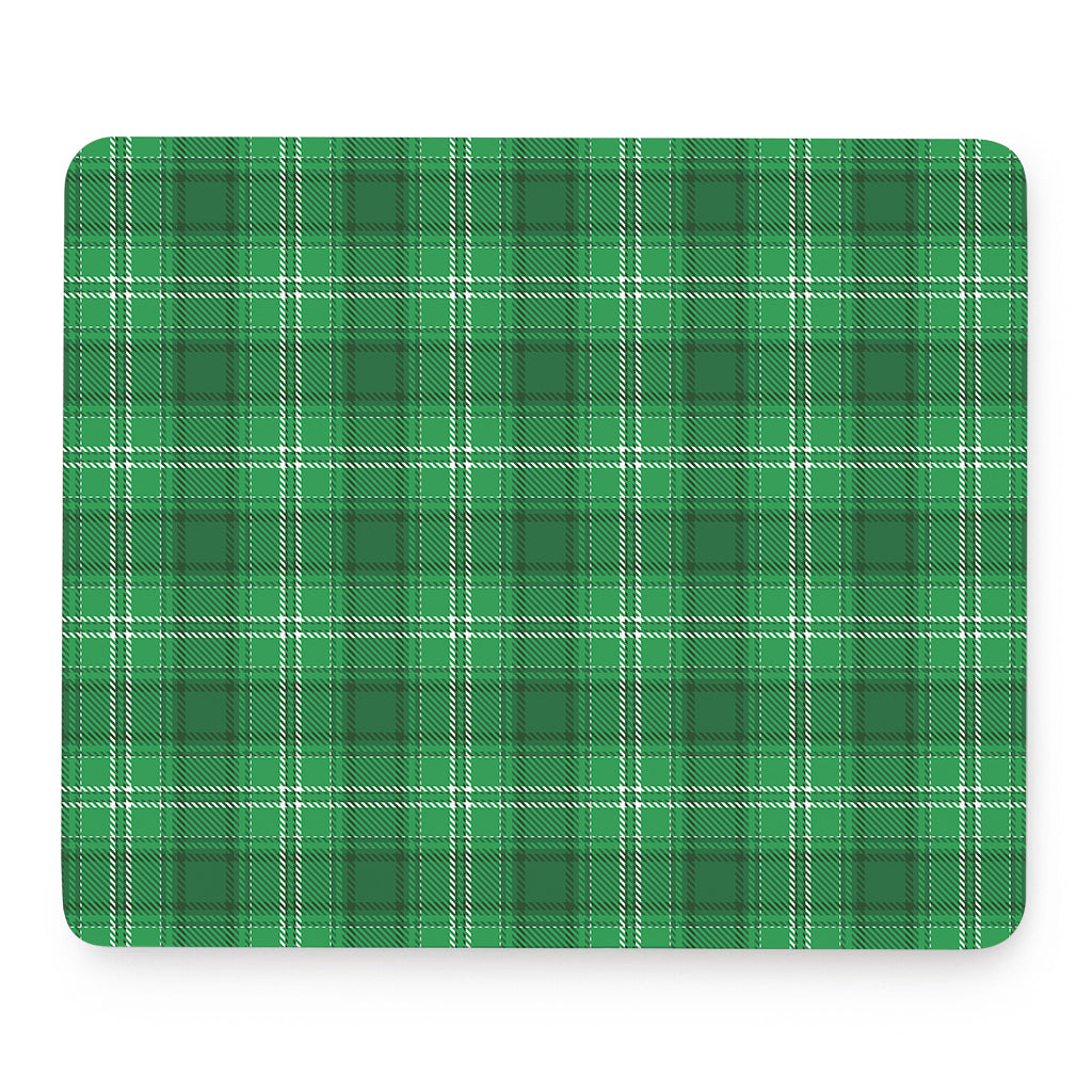Saint Patrick's Day Tartan Print Mouse Pad