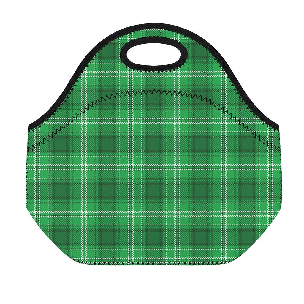 Saint Patrick's Day Tartan Print Neoprene Lunch Bag