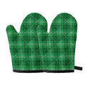 Saint Patrick's Day Tartan Print Oven Mitts