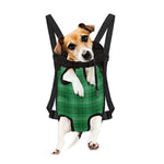 Saint Patrick's Day Tartan Print Pet Carrier Backpack
