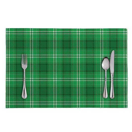 Saint Patrick's Day Tartan Print Placemat