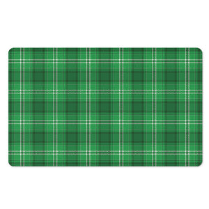 Saint Patrick's Day Tartan Print Polyester Doormat