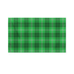 Saint Patrick's Day Tartan Print Polyester Flag