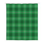 Saint Patrick's Day Tartan Print Polyester Shower Curtain