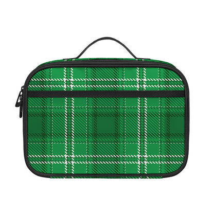 Saint Patrick's Day Tartan Print Portable Lunch Bag
