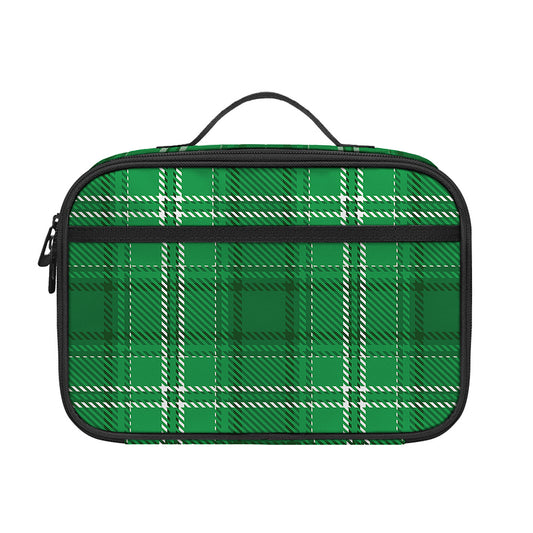 Saint Patrick's Day Tartan Print Portable Lunch Bag