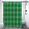 Saint Patrick's Day Tartan Print Premium Shower Curtain