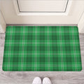 Saint Patrick's Day Tartan Print Rubber Doormat