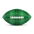 Saint Patrick's Day Tartan Print Rugby Ball