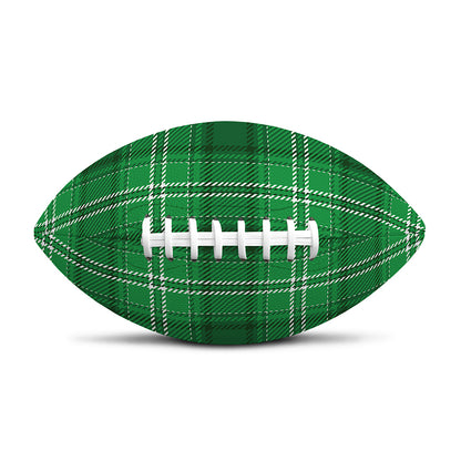 Saint Patrick's Day Tartan Print Rugby Ball
