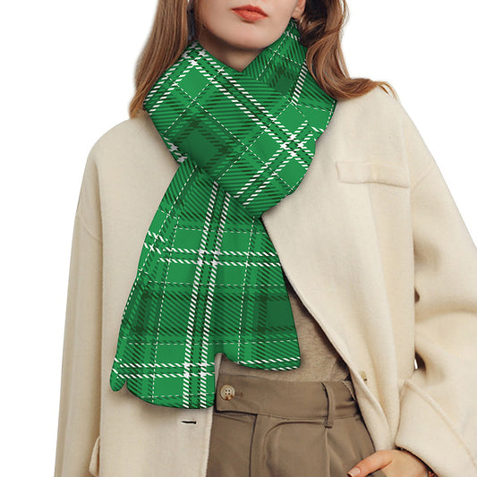 Saint Patrick's Day Tartan Print Scarf